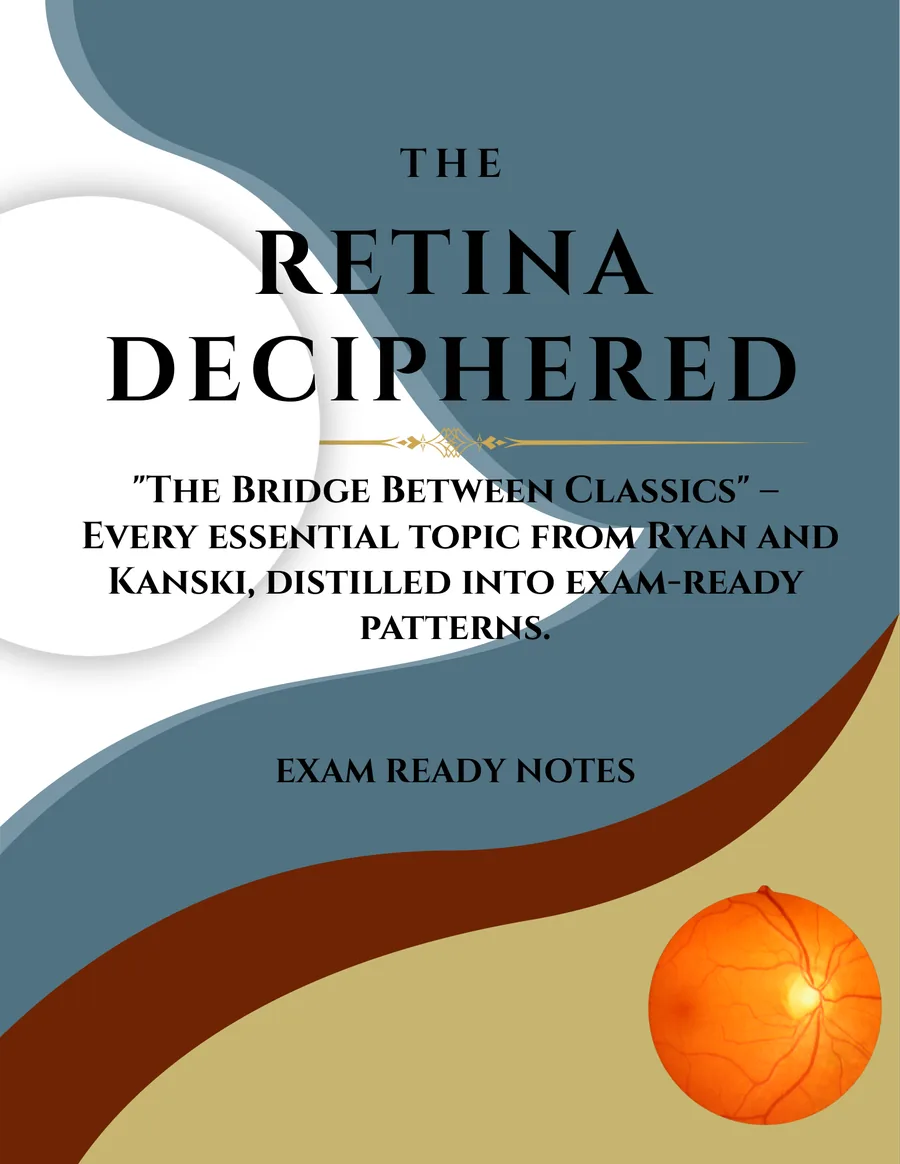 Retina Deciphered: Exam Ready Handwritten Notes for Ophthalmology